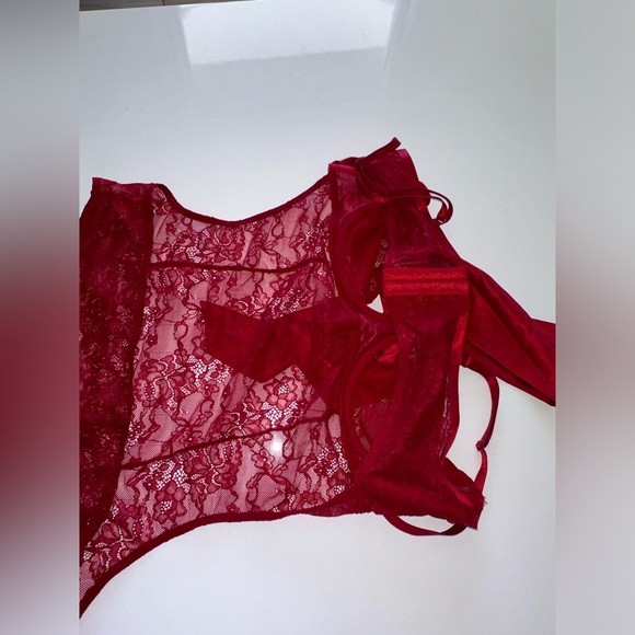 Torrid intimates one piece red with how in front - Picture 3 of 4